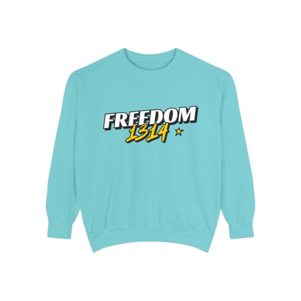 Freedom 1814 Unisex Garment-Dyed Sweatshirt | Casual Fashion, Cozy Gift, Streetwear Style, Everyday Wear, Comfortable Layering - Image 21