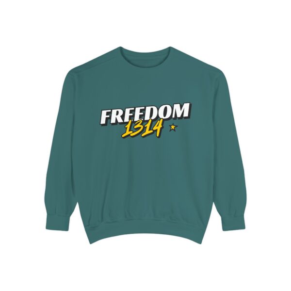 Freedom 1814 Unisex Garment-Dyed Sweatshirt | Casual Fashion, Cozy Gift, Streetwear Style, Everyday Wear, Comfortable Layering - Image 29