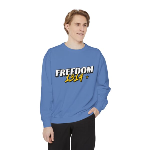 Freedom 1814 Unisex Garment-Dyed Sweatshirt | Casual Fashion, Cozy Gift, Streetwear Style, Everyday Wear, Comfortable Layering - Image 51