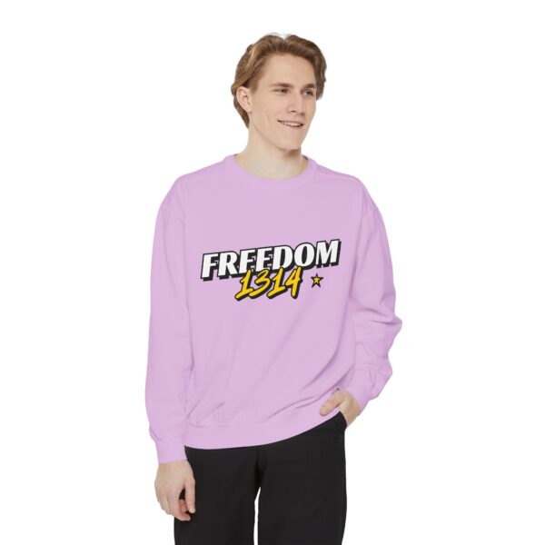 Freedom 1814 Unisex Garment-Dyed Sweatshirt | Casual Fashion, Cozy Gift, Streetwear Style, Everyday Wear, Comfortable Layering - Image 67