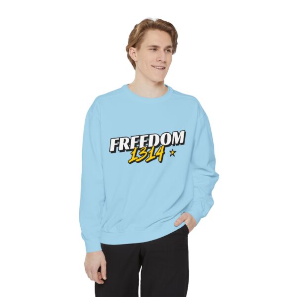 Freedom 1814 Unisex Garment-Dyed Sweatshirt | Casual Fashion, Cozy Gift, Streetwear Style, Everyday Wear, Comfortable Layering - Image 47