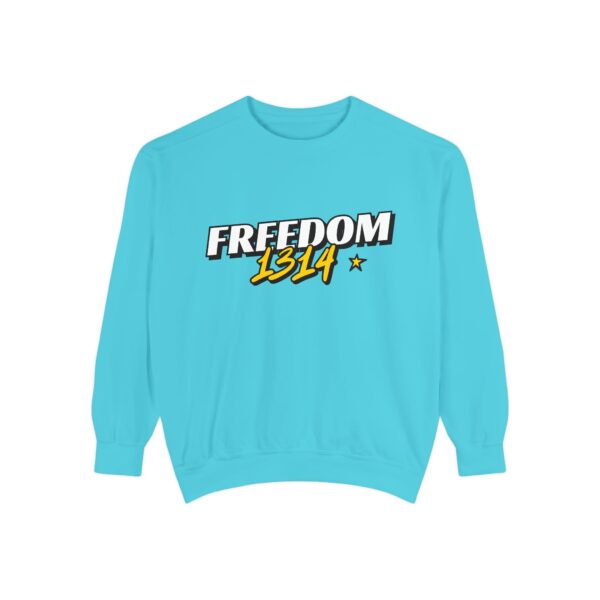 Freedom 1814 Unisex Garment-Dyed Sweatshirt | Casual Fashion, Cozy Gift, Streetwear Style, Everyday Wear, Comfortable Layering - Image 41