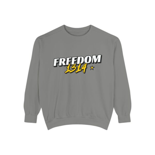 Freedom 1814 Unisex Garment-Dyed Sweatshirt | Casual Fashion, Cozy Gift, Streetwear Style, Everyday Wear, Comfortable Layering - Image 17