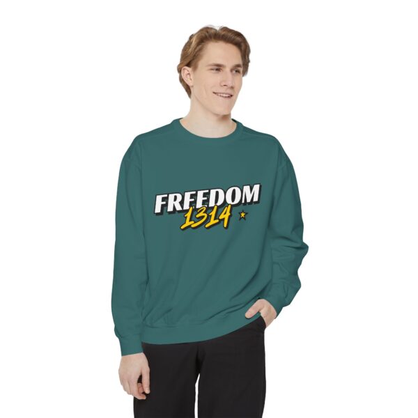 Freedom 1814 Unisex Garment-Dyed Sweatshirt | Casual Fashion, Cozy Gift, Streetwear Style, Everyday Wear, Comfortable Layering - Image 31