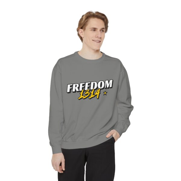 Freedom 1814 Unisex Garment-Dyed Sweatshirt | Casual Fashion, Cozy Gift, Streetwear Style, Everyday Wear, Comfortable Layering - Image 19