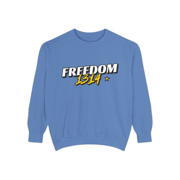 Freedom 1814 Unisex Garment-Dyed Sweatshirt | Casual Fashion, Cozy Gift, Streetwear Style, Everyday Wear, Comfortable Layering - Image 49