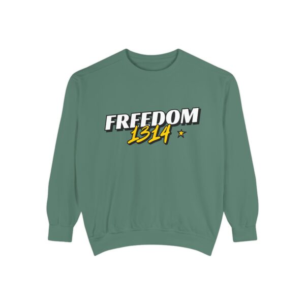 Freedom 1814 Unisex Garment-Dyed Sweatshirt | Casual Fashion, Cozy Gift, Streetwear Style, Everyday Wear, Comfortable Layering - Image 25