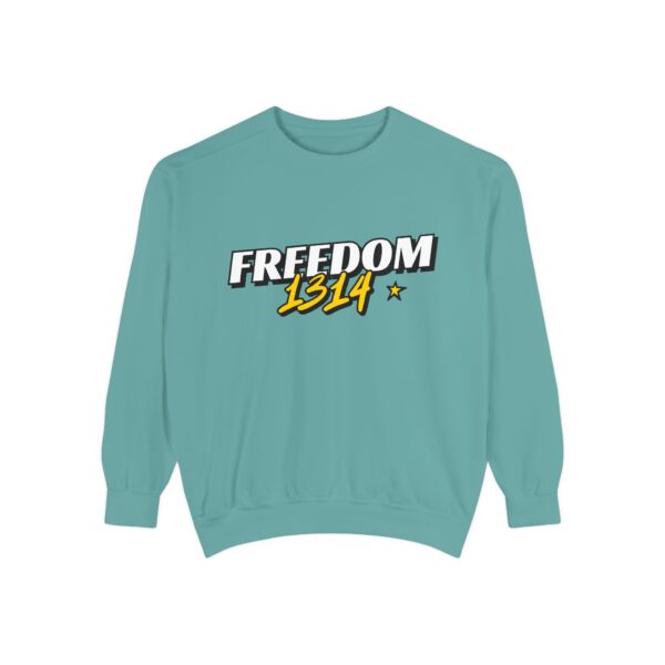 Freedom 1814 Unisex Garment-Dyed Sweatshirt | Casual Fashion, Cozy Gift, Streetwear Style, Everyday Wear, Comfortable Layering - Image 33